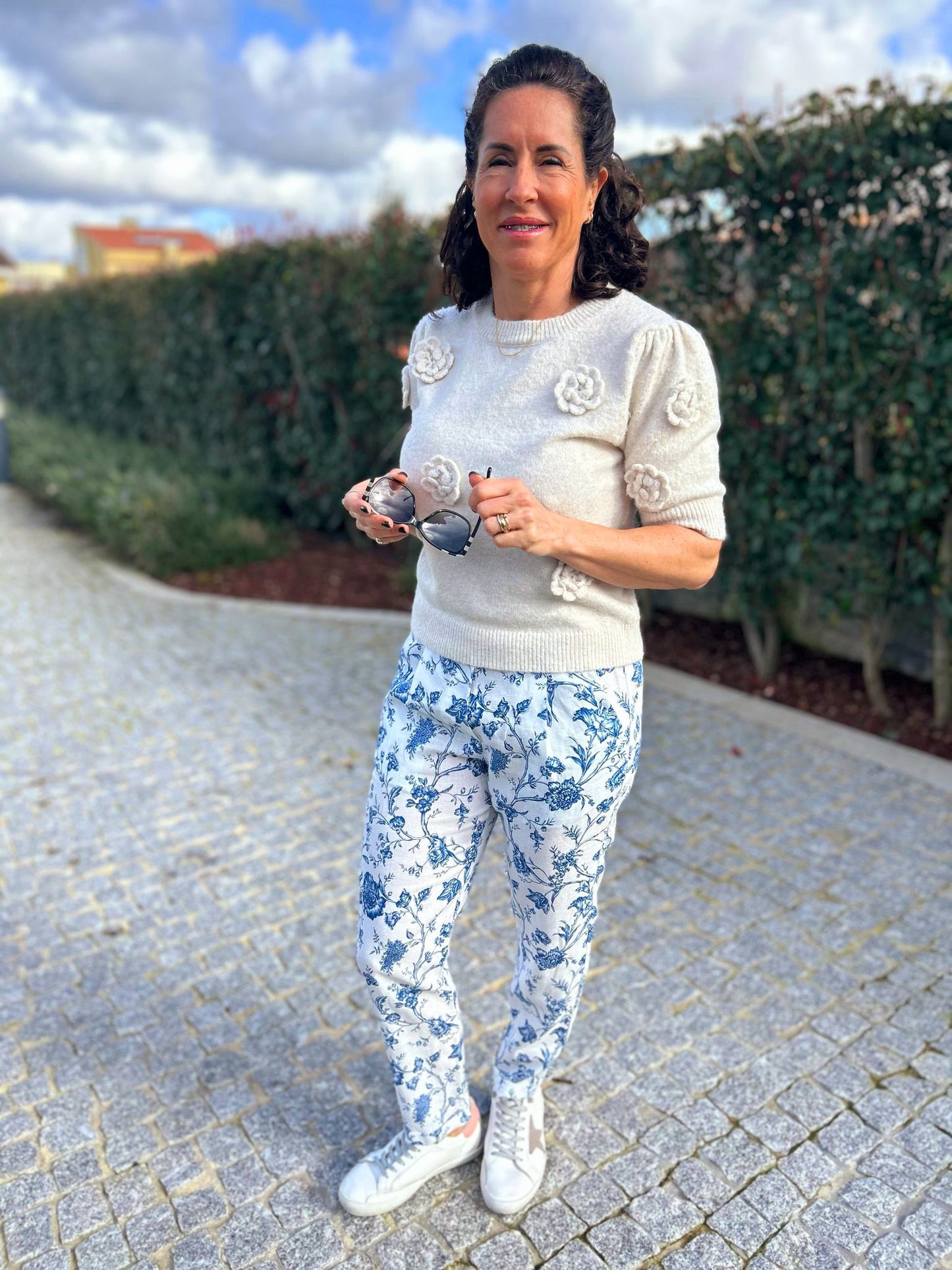 Calças Flores
