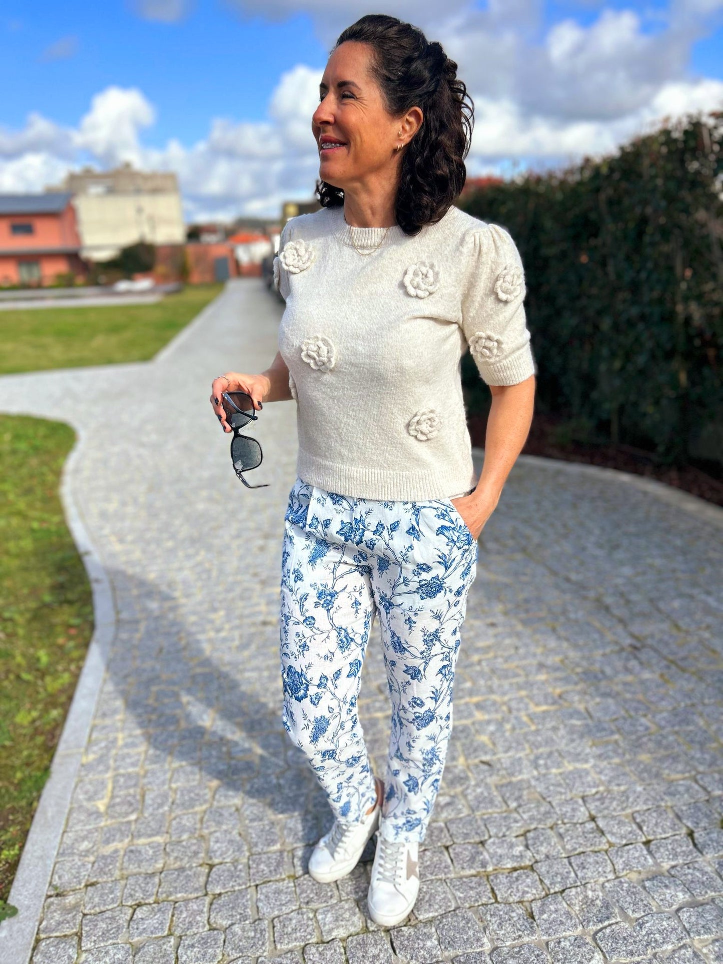 Calças Flores