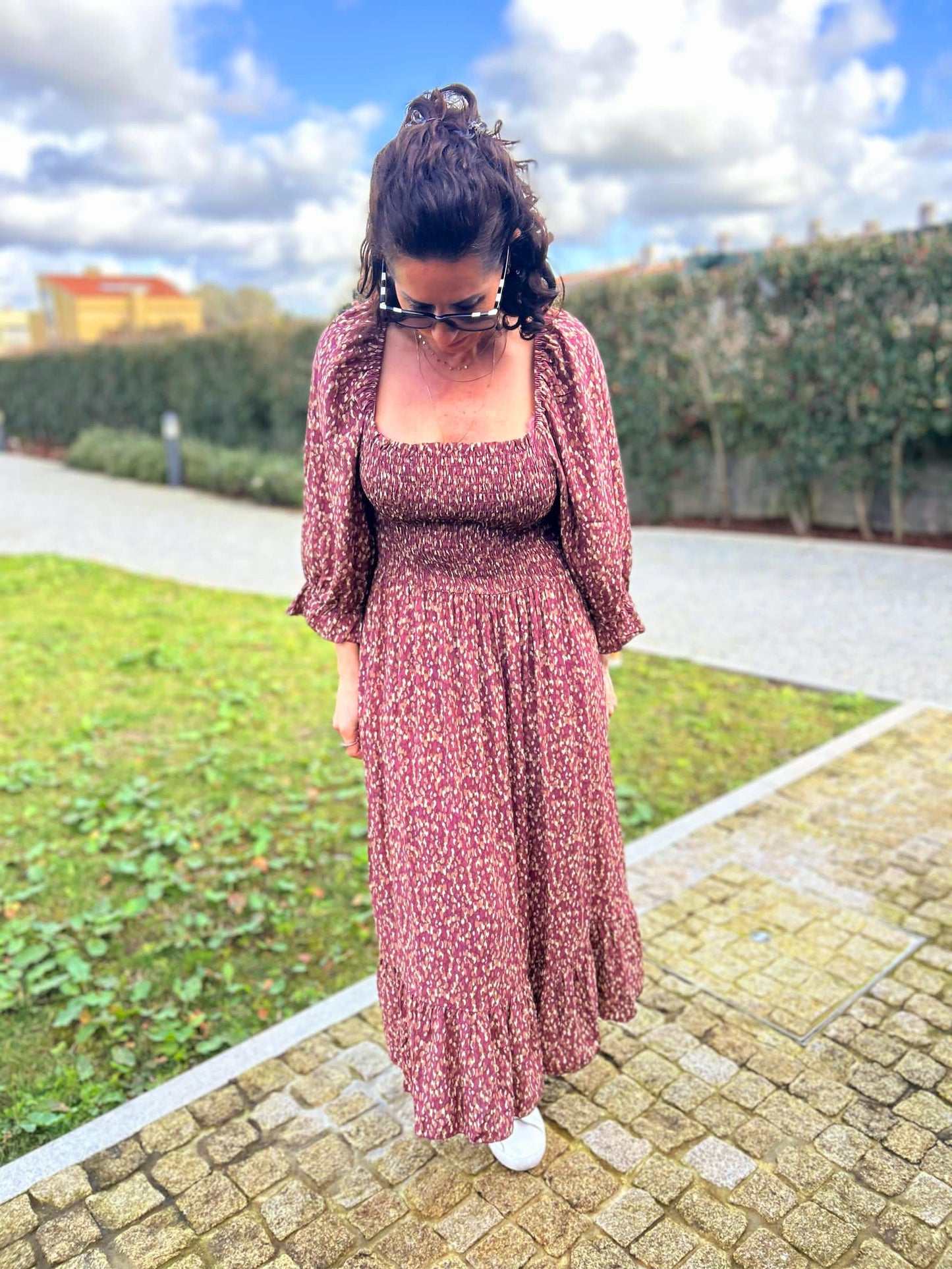 Vestido Beringela